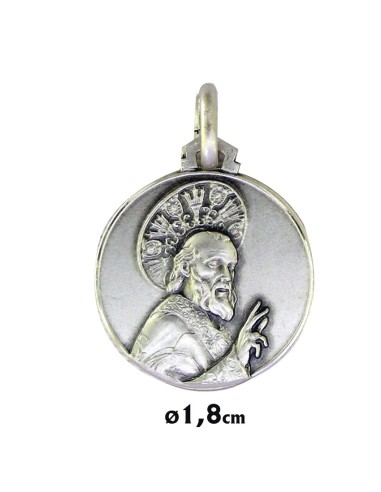 Medalla Plata 18Mm San Nicolas