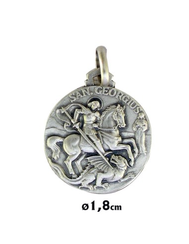 Medalla Plata 18Mm San Jorge