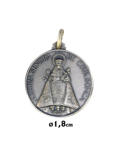 Medalla Plata 18Mm Virgen Covadonga