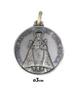 Medalla Plata 18Mm Santa Lucia