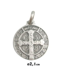 Medalla Plata 18Mm Santa...