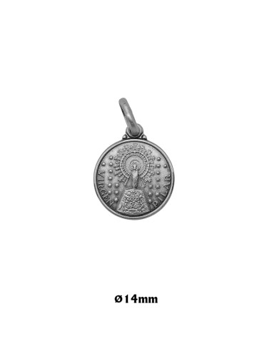 Medalla Plata 14Mm Virgen Pilar
