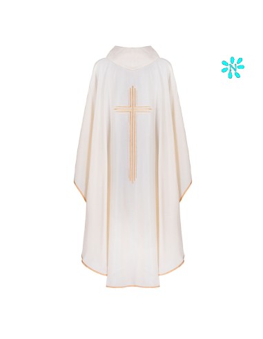 Casulla Estilo Arpillera Cruz Central...