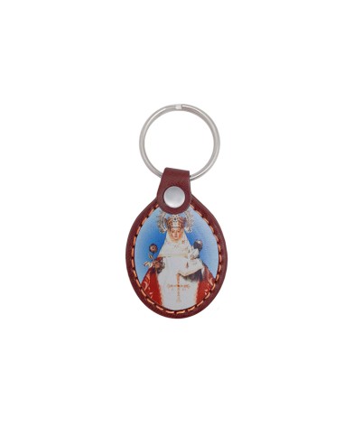 Llavero Piel Serigrafia Virgen...
