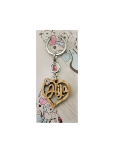 Llavero Madera Olivo Forma...