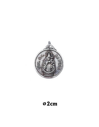 Medalla Metal 2Cm Virgen Del Pino