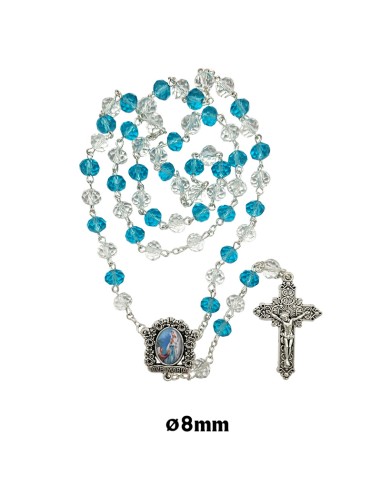 Llavero Metal Rosario Cruz Interno