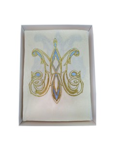 Casulla adamascada bordada...