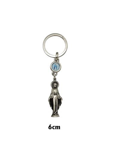 Llavero Metal Figura Virgen Milagrosa...