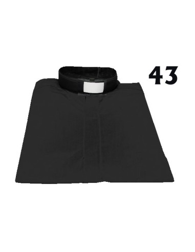Camisa Sacerdote Negra MC Talla 43
