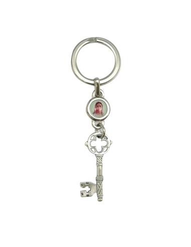 Llavero Metal Llave Antigua Con Foto...