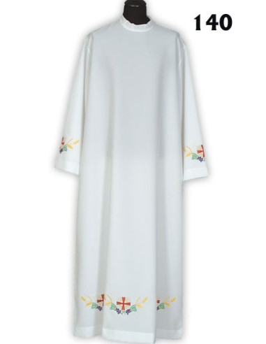 Alba Lisa Bordada 3 Cruces Jerusalen...