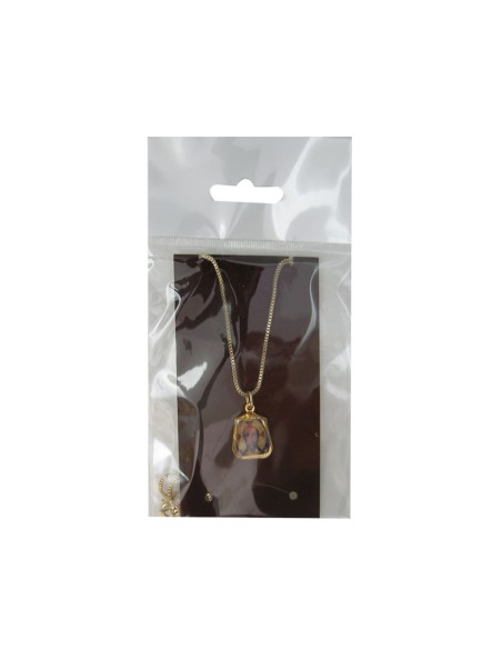 Medalla Dorada Foto Con Cadena 4 Modelos Personalizable