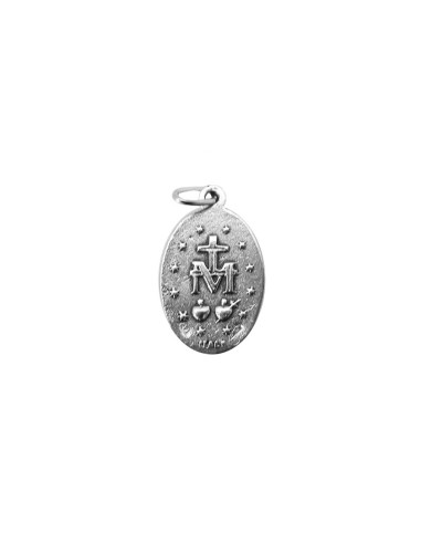 Medalla Plata Oval 20x14mm Virgen...