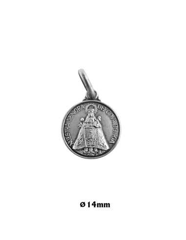 Medalla Plata 14mm Virgen Covadonga