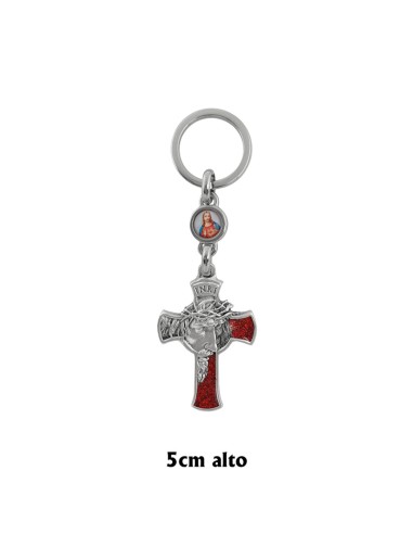 Llavero Metal 5 X 4 Cm Cristo Esmalte...