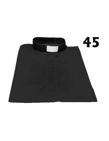 Camisa Sacerdote Negra MC Talla 45