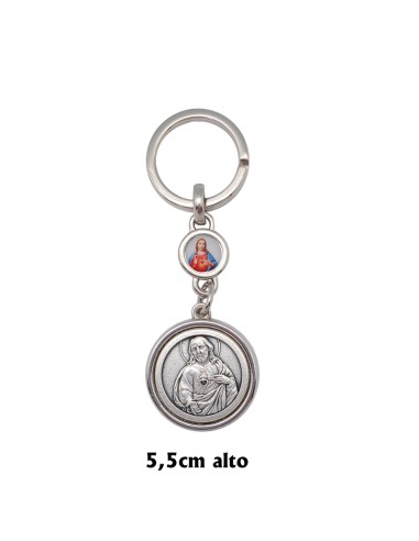 Llavero Metal Sagrado Corazon Y...
