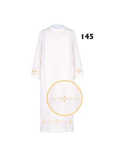 Alba Lisa Blanca Cuello Redondo Con...