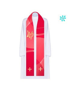 Estola Bordada Jhs Y Cruces...