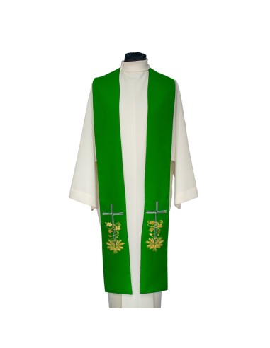 Conjunto 4 Estolas Cruz Con hojas de...