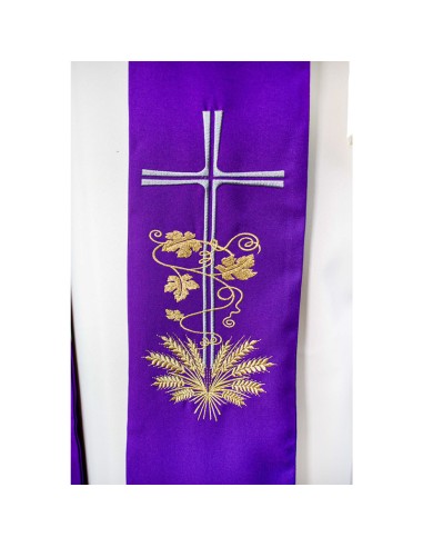 Conjunto 4 Estolas Cruz Con hojas de...