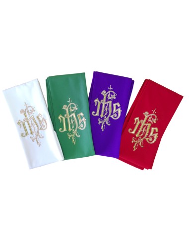 Conjunto 4 Estolas Jhs Con Hojas Y Cruz Pequezzzzza Arriba 032