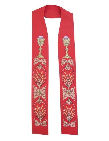Estola Bordada Caliz Con Forma Kst...