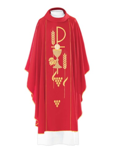 Casulla Estampada Tipo Damasco Con...