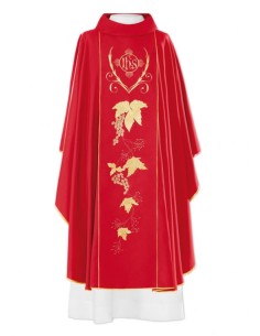 Casulla Bordada Jhs Con...