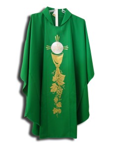 Casulla Estampada Con Galon...