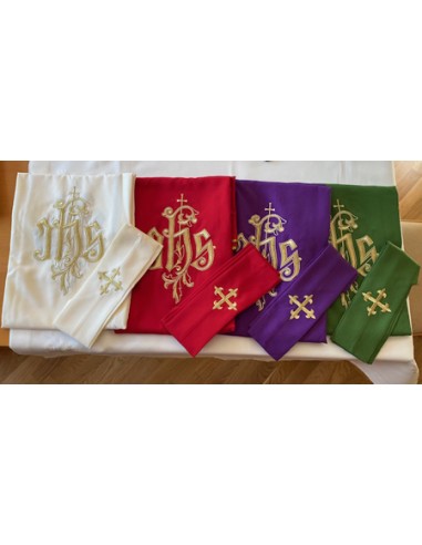 Conjunto 4 Casullas Jhs Con Hojas Y...