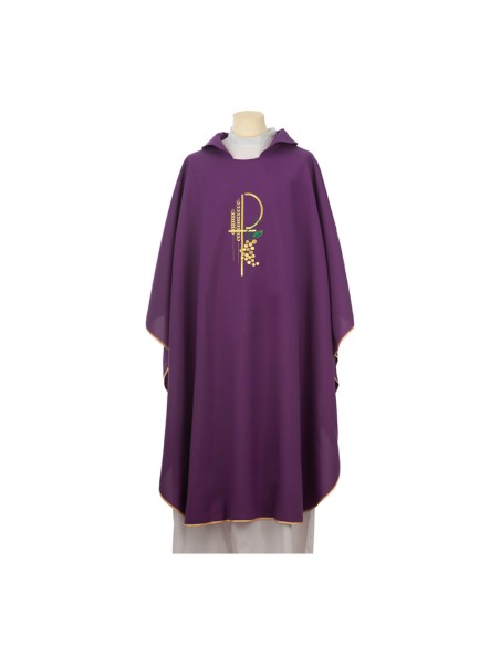 Conjunto 4 Casullas Pax Con Uvas Y 2 Espigas Laterales