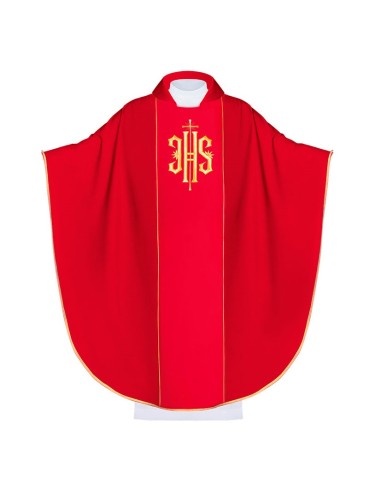 Casulla Bordada Cruz Cuadrada Tela...