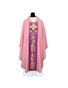 Casulla Estampada Con Galon...