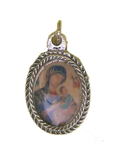 Medalla Metal Trenzada Oval 18X13mm...