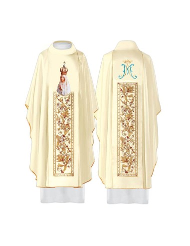 Casulla Virgen Fatima Bordada Kzo/170...