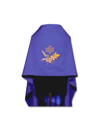 Pazzzzzo De Hombros Morado Bordado Jhs Con Uvas Y Espigas N326