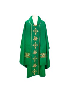 Casulla Estampada Con Galon...