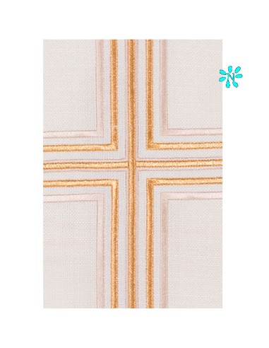 Casulla Estilo Arpillera Cruz Central...