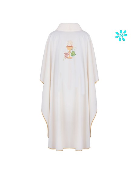 Casulla Bordada Caliz Con Hojas De Parra Kor/208