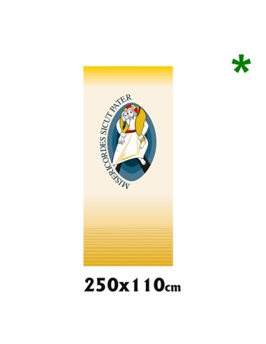 Colgadura Jubileo De La Misericordia 250x110cm Sdm 078 Estampada