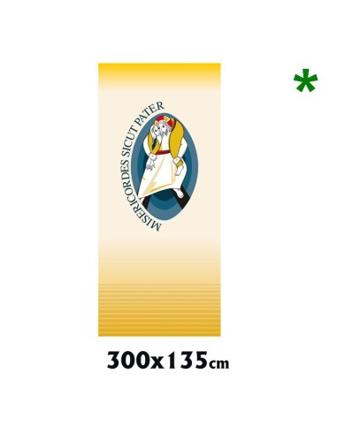 Colgadura Jubileo De La Misericordia 300x135cm Sdm 079 Estampada
