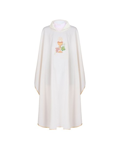 Casulla Bordada Caliz Con Hojas De...