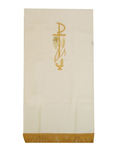 Cubre Ambon Pax Con Uvas Y Espiga N173 Blanco