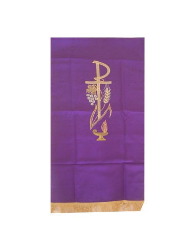 Cubre Ambon Pax Con Uvas Y Espiga N173 Morado