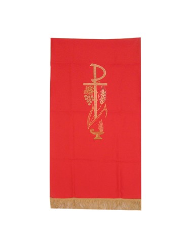 Cubre Ambon Pax Con Uvas Y Espiga N173 Rojo