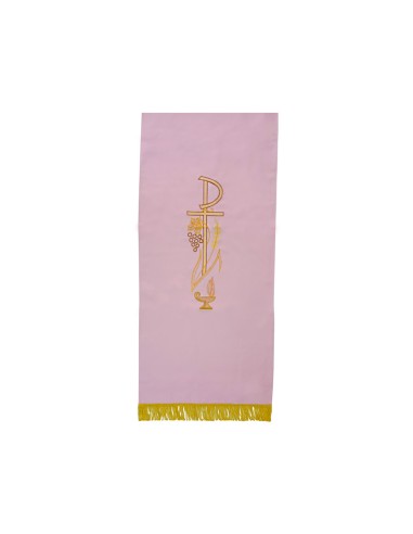 Cubre Ambon Pax Con Uvas Y Espiga N173 Rosa