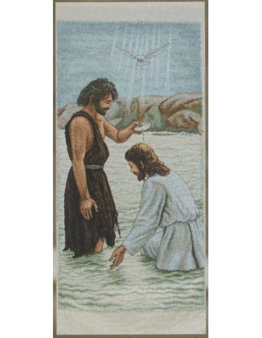 Cubre Ambon Tejido Bautismo De Jesus N146