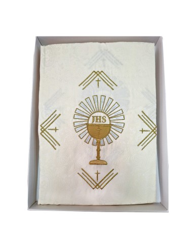 Casulla Adamascada Bordada Caliz Con...